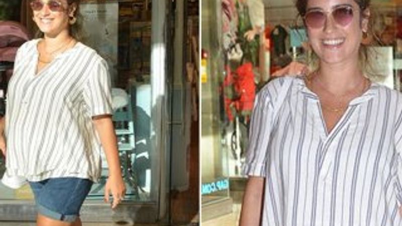 Hazal Kaya bebek alışverişinde