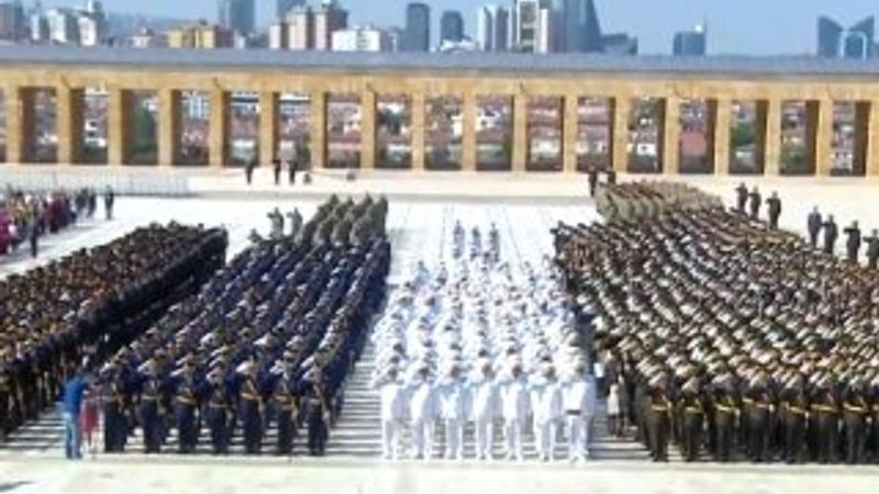 Anıtkabir'de 30 Ağustos Zafer Bayramı Töreni