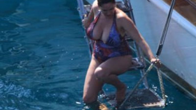 Kelly Brook yine Bodrum'da