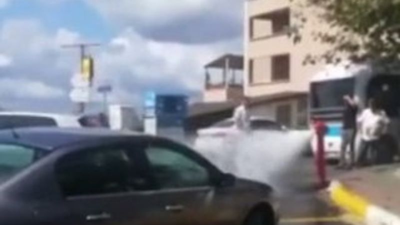 Patlayan su borusundan faydalanan sürücüler