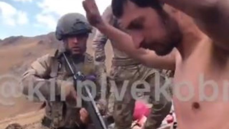 Van'da saklandığı mağaradan çıkarılan PKK'lı terörist