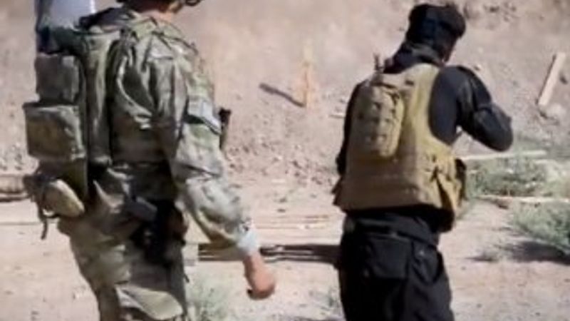 ABD askerinin YPG'lilere eğitim verdiği görüntüler