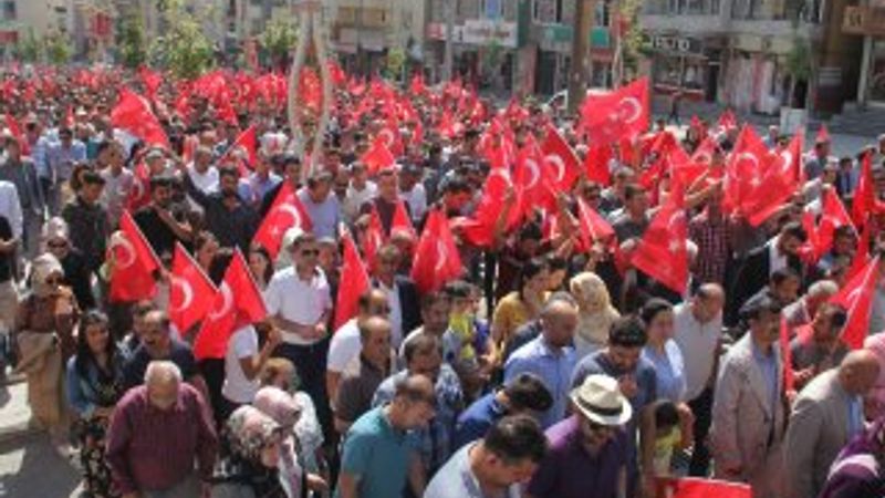 Doğu illerinde teröre tepki yürüyüşleri