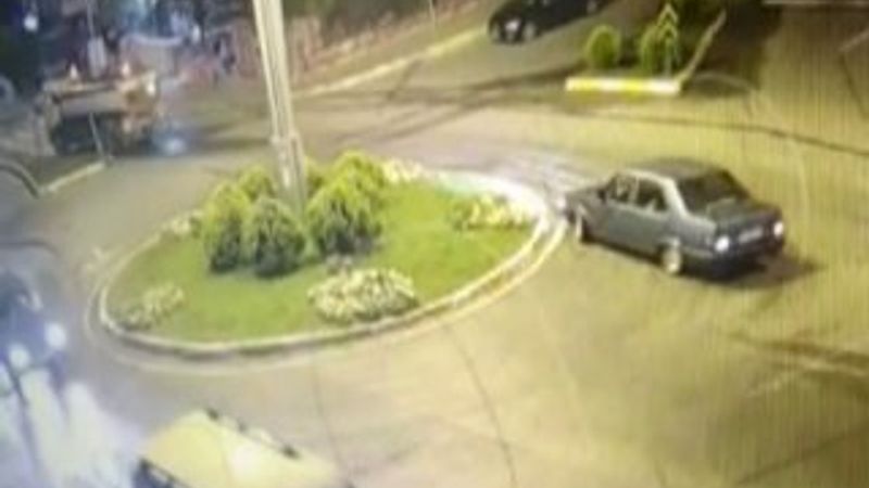 Drift yapan sürücü kaçarken polise yakalandı