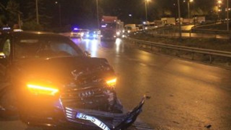 Büyükçekmece'de alkollü sürücü kaza yaptı