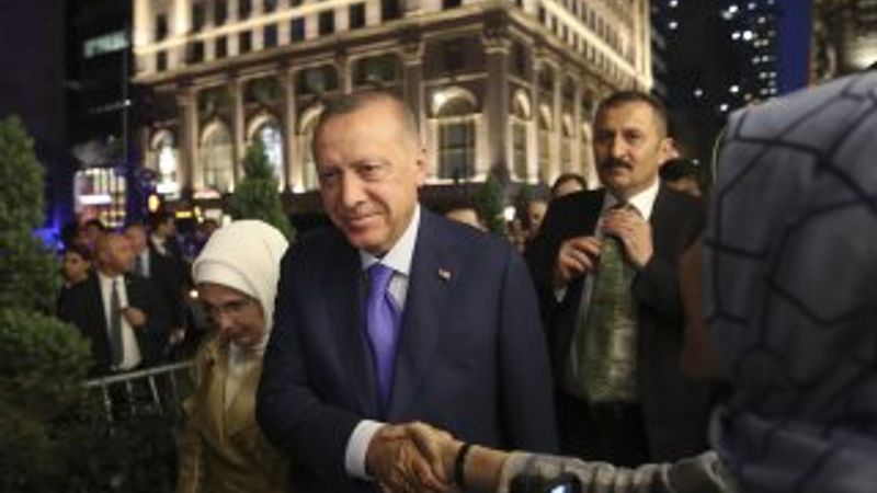 Cumhurbaşkanı Erdoğan'a ABD'de coşkulu karşılama
