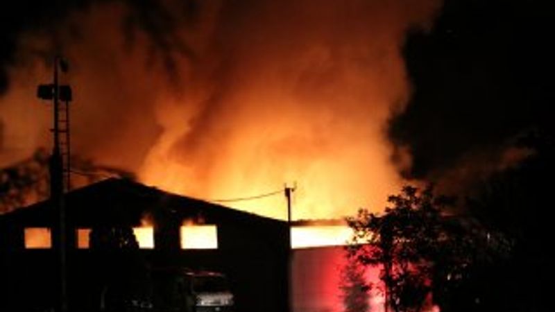 Kırklareli'nde tekstil fabrikasında yangın