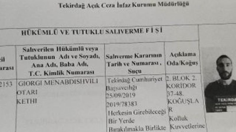 Gürcistan vatandaşı isim benzerliğinden tutuklandı