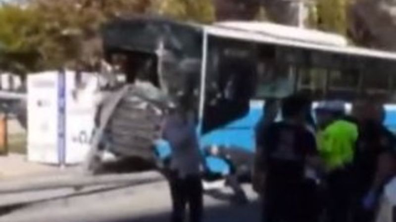 Ankara'da durağa dalan şoför tutuklandı