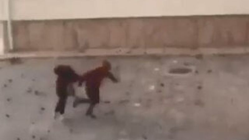 Öğrencilerin ölümden dönüşü kameralarda