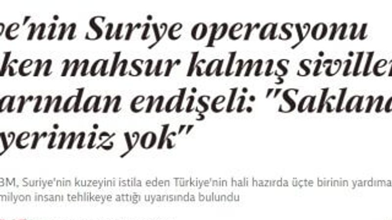 Independent Türkçe yazarına göre Türkiye istila ediyor