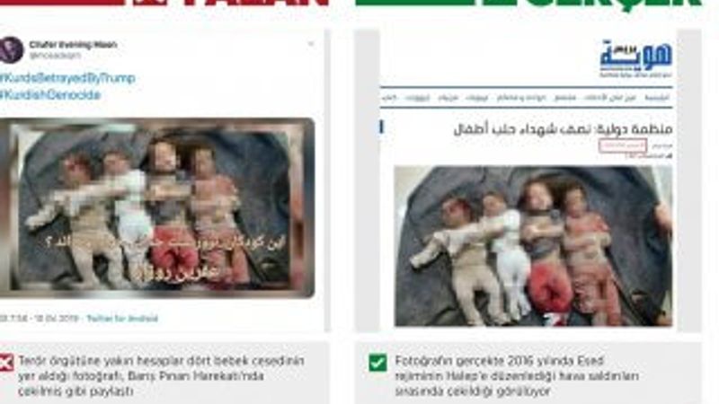 Barış Pınarı Harekatı'nda teröristlerin yalanları