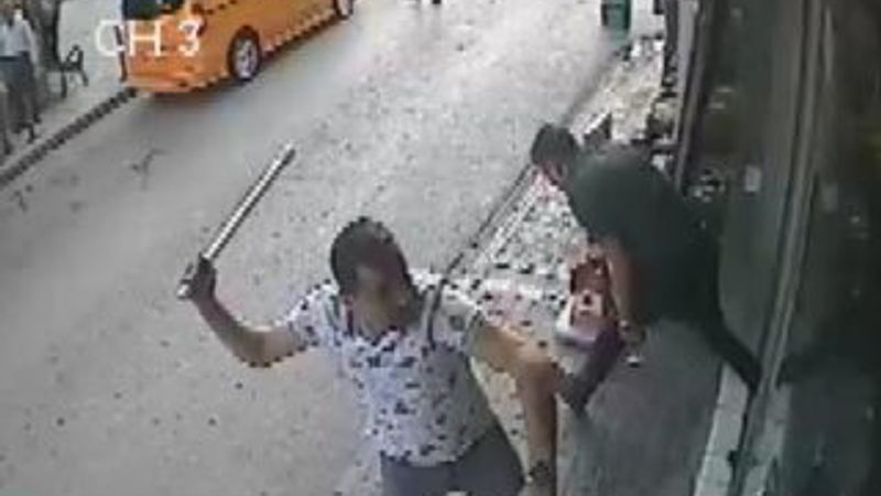 Telefon tamircisine saldırı kamerada