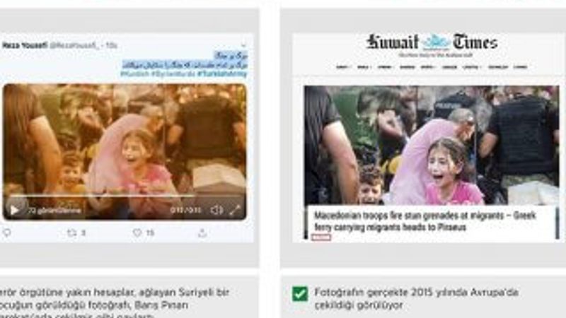 Harekata fotoğraflarla manipülasyon girişimi