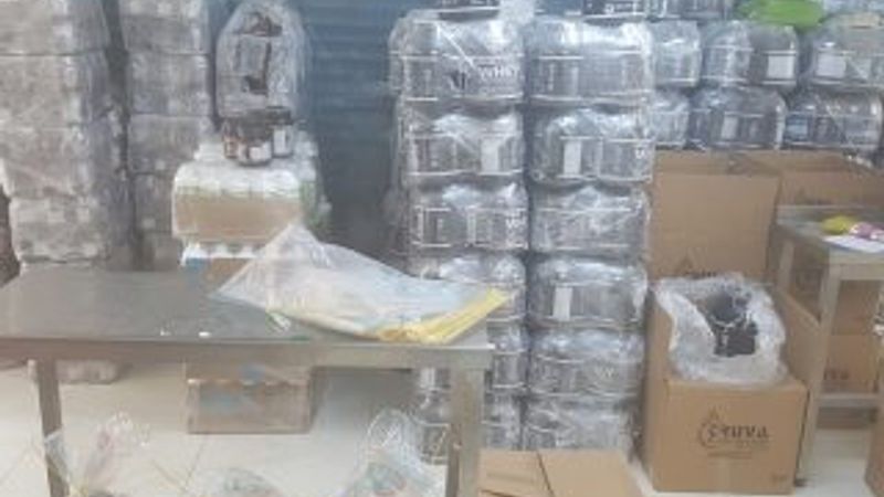 İstanbul'da sahte vücut geliştirme ürünü deposuna baskın