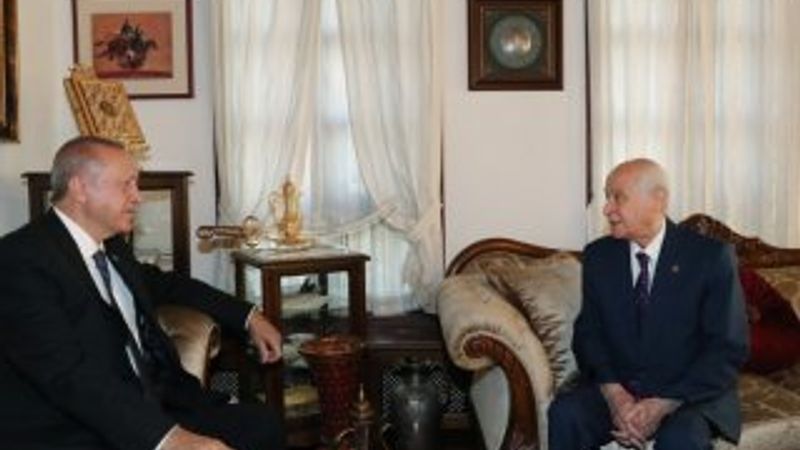 Cumhurbaşkanı Erdoğan, Bahçeli'yi ziyaret etti