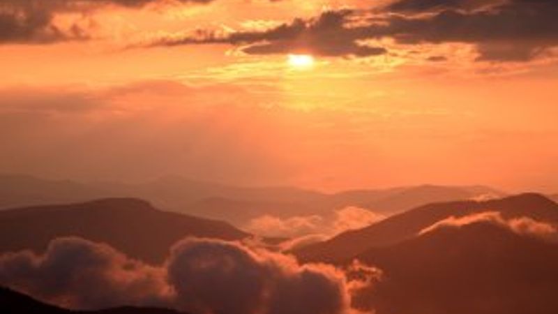 Zigana Dağı'nda gün batımının güzelliği