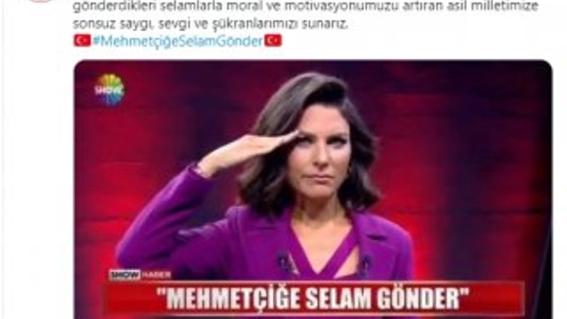 Barış Pınarı Harekatı için selam yollayanlara teşekkür videosu