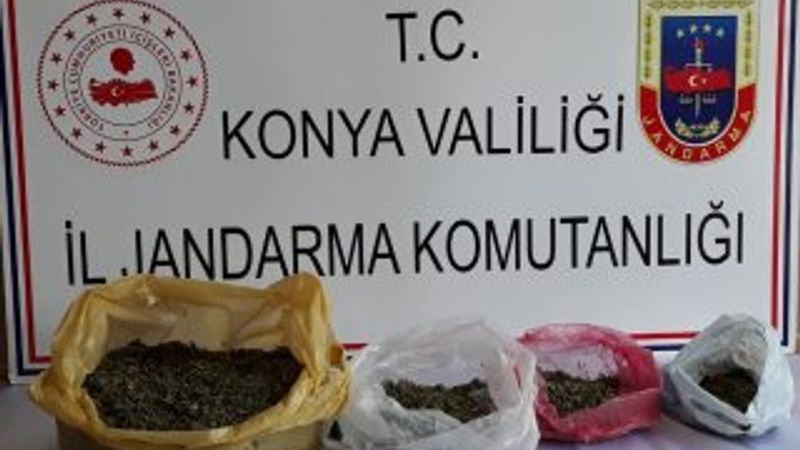 Konya'da jandarmadan uyuşturucu operasyonu