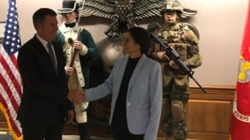 YPG'li İlham Amed, Pentagon'da