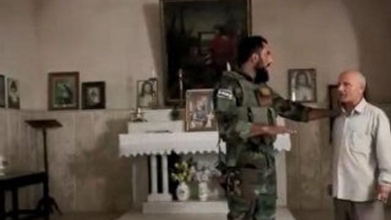 Patlayıcılardan temizlenen kilise Hristiyanlara verildi