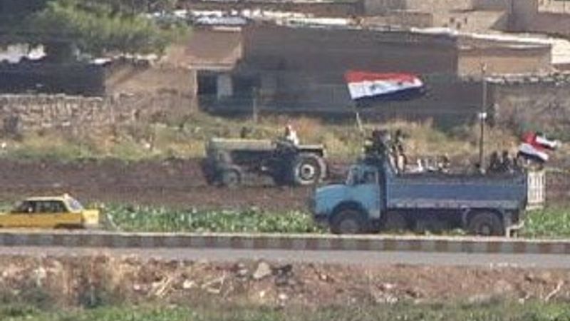 Kamışlı'da rejim güçleri, YPG kontrolündeki bölgede