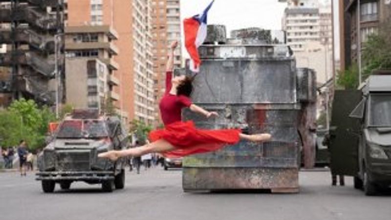 Şili eylemcileri direniş mesajı veriyor