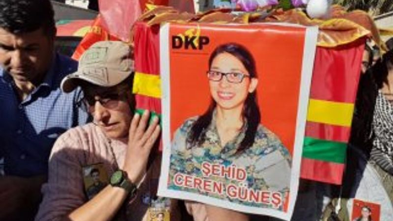 CHP'li vekilin desteklediği terörist Ceren Güneş gömüldü