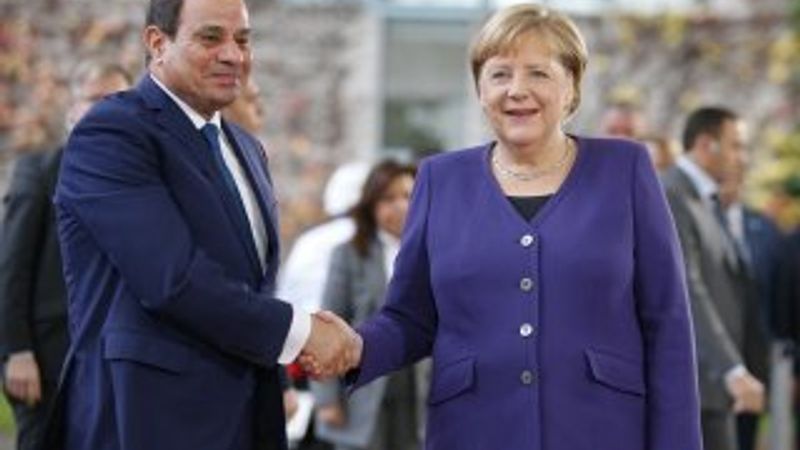 Angela Merkel, Sisi'yi kabul etti