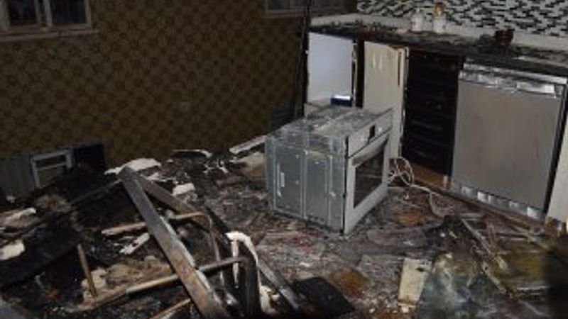 Ocağı tamir etmeye geldi, gaz kaçağını çakmakla kontrol etti