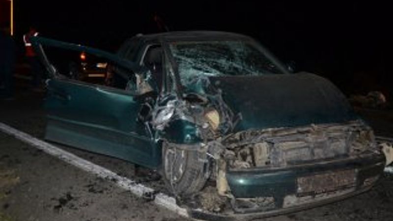 Tekirdağ'da otomobil ile damperli patpat çarpıştı