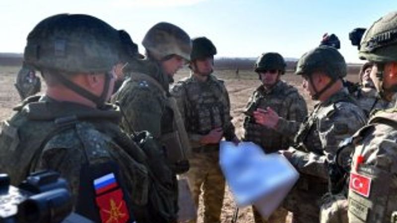 Türk ve Rus askerlerinin onuncu kara devriyesi tamamlandı