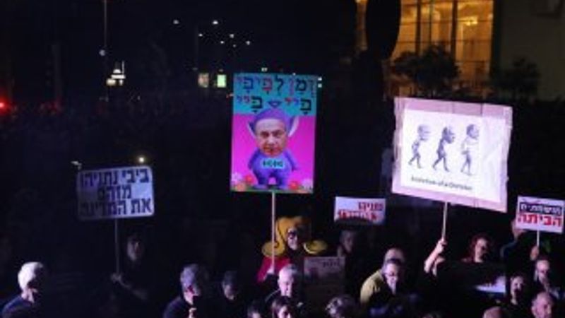 İsrail'de Netanyahu istenmiyor