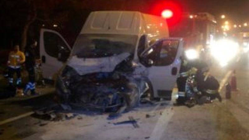 Tankere arkadan çarptı, hastanede öldü