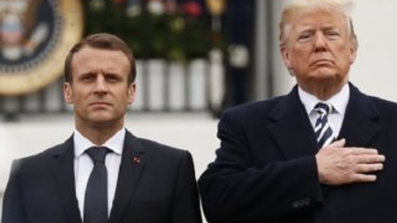 Macron'dan Trump'a yanıt: Sözlerimin arkasındayım