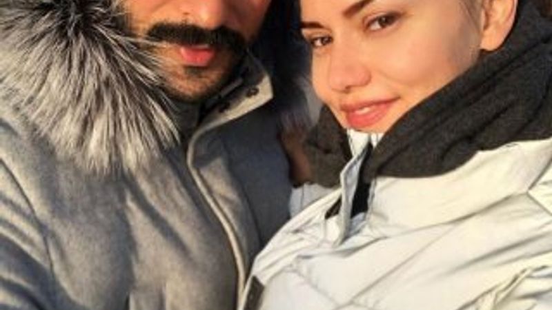 Fahriye Evcen'den kış pozu