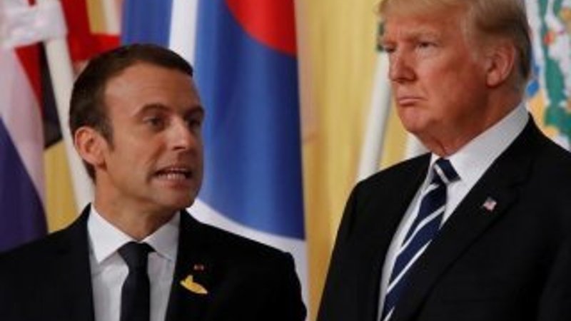 Trump, Macron’u köşeye sıkıştırdı