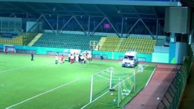 15 yaşındaki futbolcunun dili boğazına kaçtı