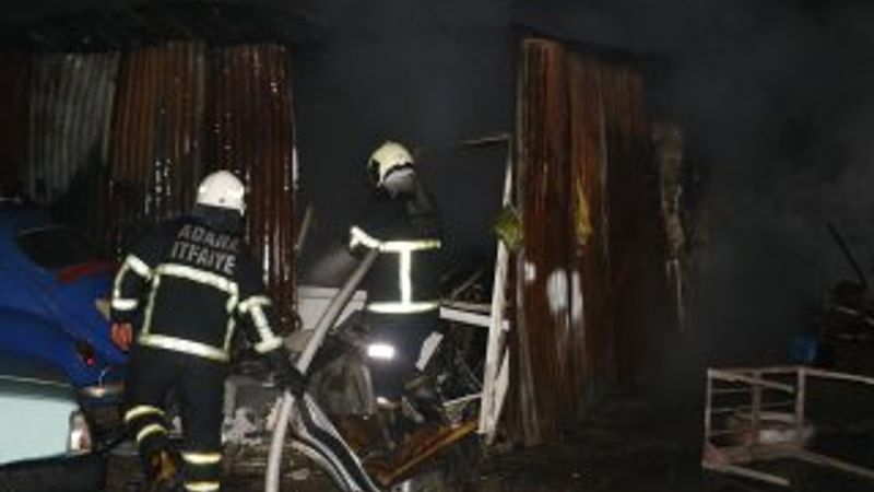 Adana'da yangında 2 köpek telef oldu