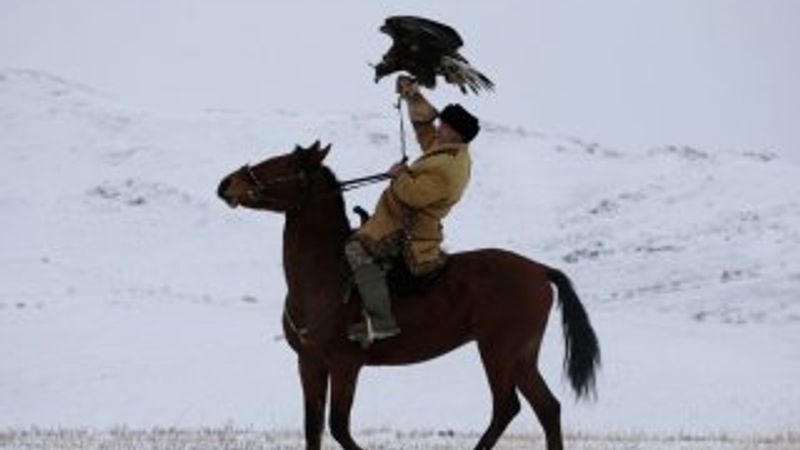 Kazakistan'da Kartal Avcılığı Turnuvası gerçekleştirildi