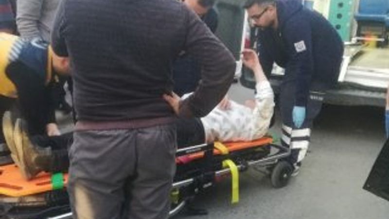 Samsun'da otomobil ile motosiklet çarpıştı