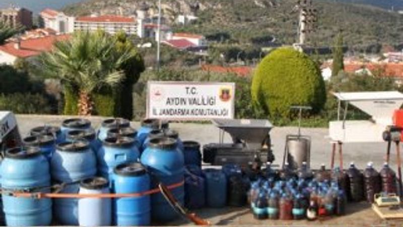 Aydın'da sahte içki operasyonu