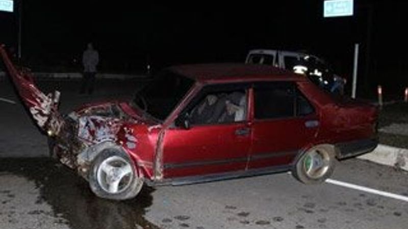 Manisa'da alkollü sürücü kaza yaptı