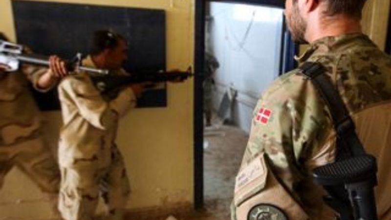 Danimarka ordusu, Iraklı askerlere eğitimi durdurdu