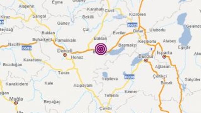 Denizli’de 3.7 büyüklüğünde deprem