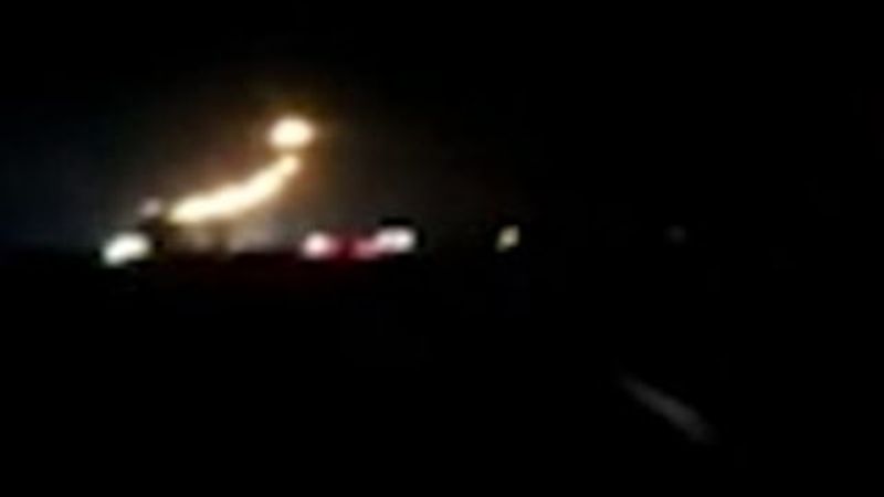 İran'da düşen uçaktaki patlama güvenlik kamerasında