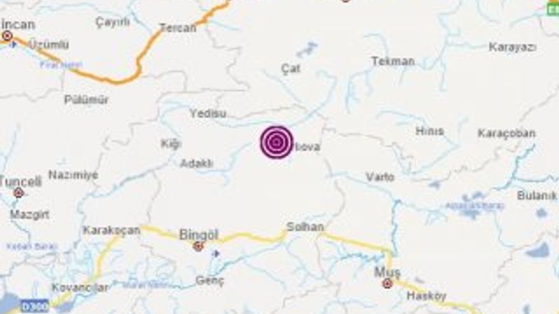 Bingöl'de 3.6 büyüklüğünde deprem
