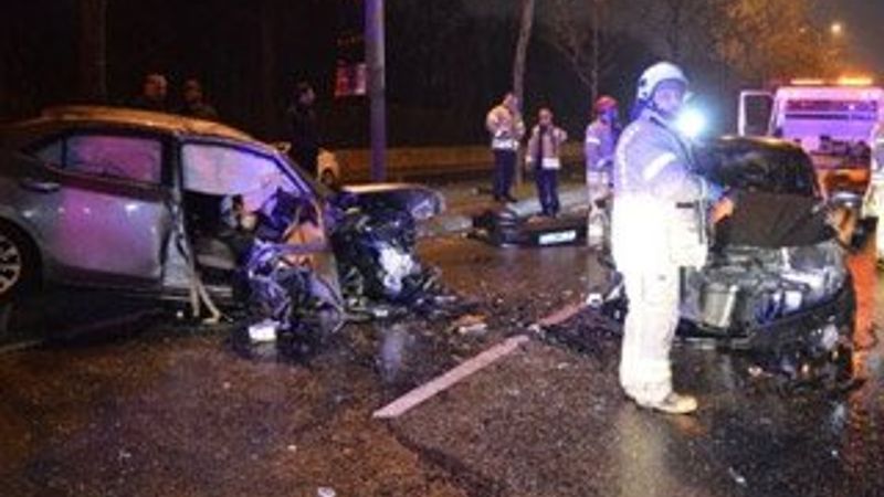 Sarıyer’de ters yönde giden alkollü sürücü kaza yaptı