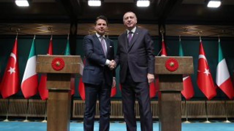 Erdoğan ve İtalya Başbakanı Libya'yı görüştü