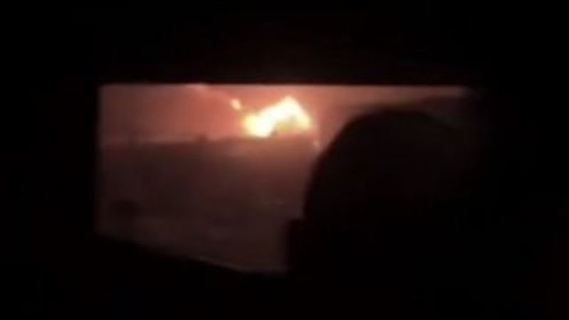 ABD askerleri füze saldırısını uzaktan izledi